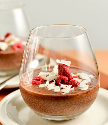 CHOC PROTEIN CHIA PUDDING