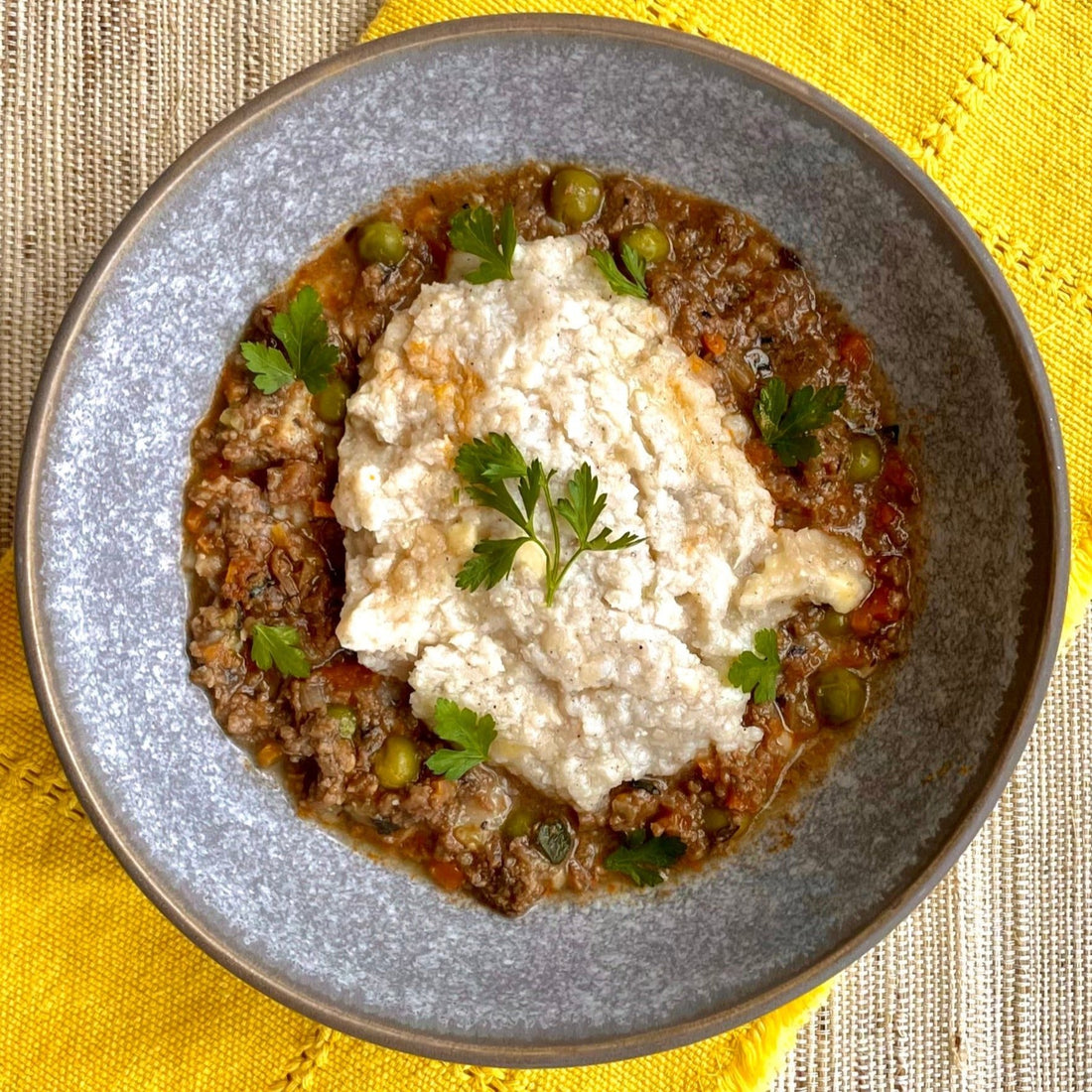 Cottage Pie with Cauliflower Mash (GF) - Be Fit Food