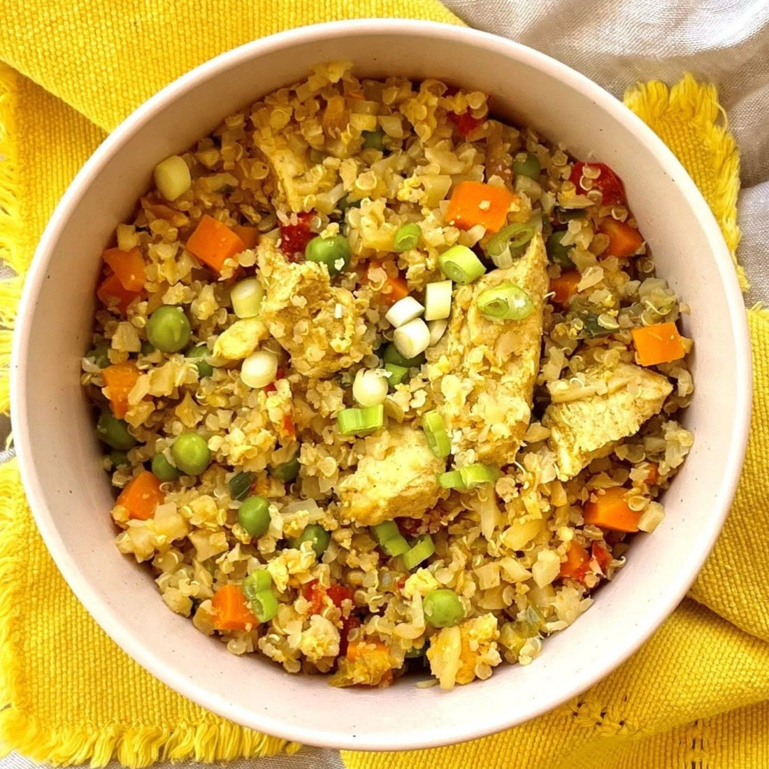 Cauliflower Fried Rice & Chicken (GF) - Be Fit Food