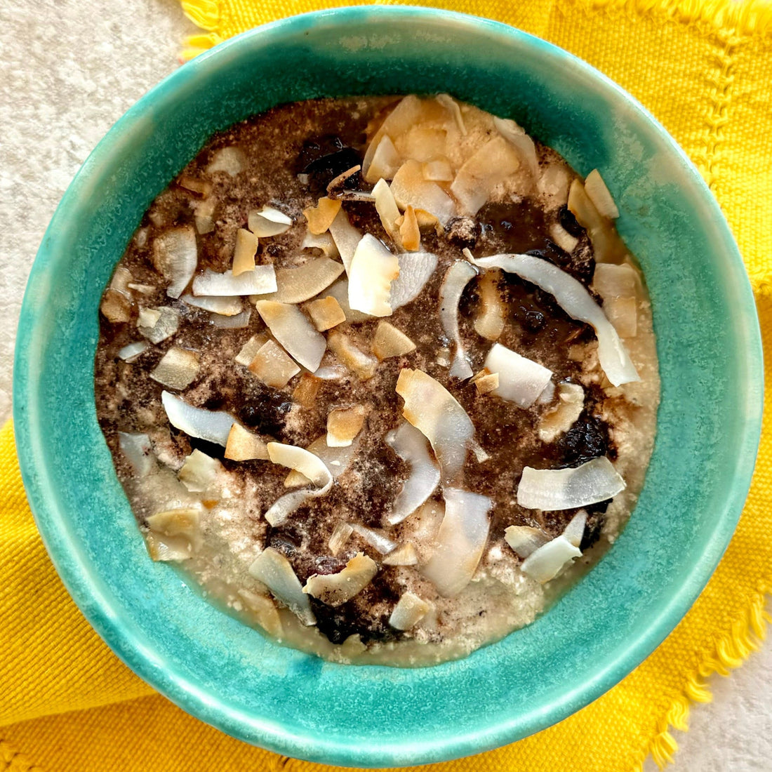 Choc Coconut Protein Bircher (GF) - Be Fit Food