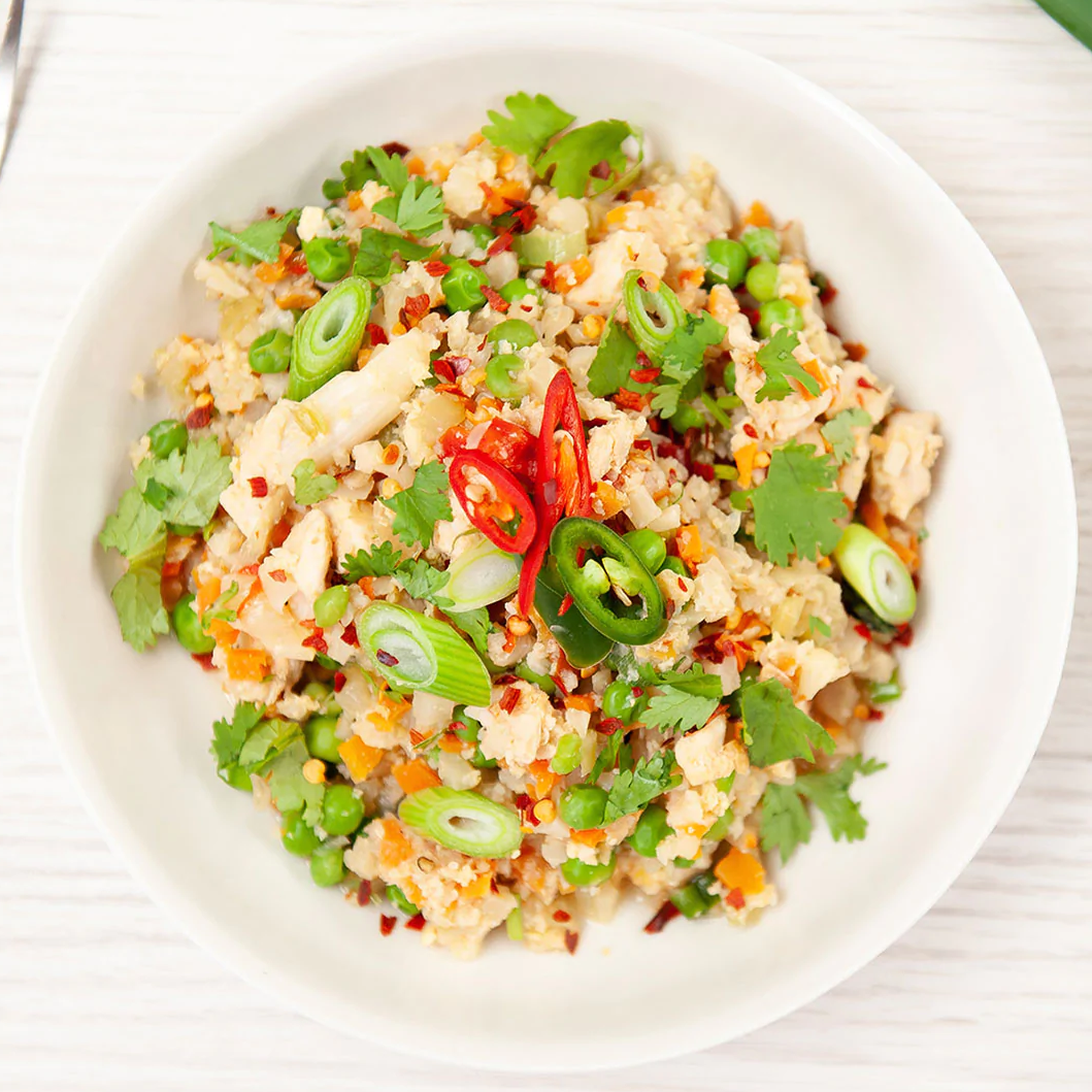 Cauliflower Fried Rice & Chicken (GF) - Be Fit Food