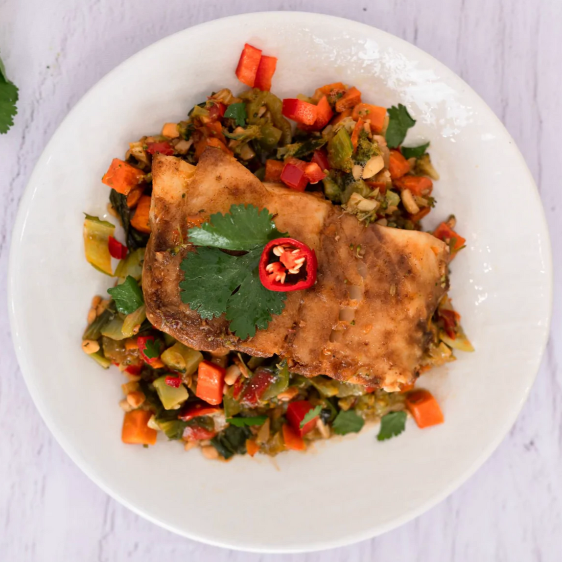Chilli & Ginger Baked Fish (GF) - Be Fit Food