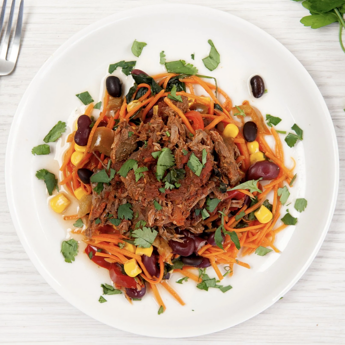 Spicy Mexican Pulled Beef (GF) - Be Fit Food