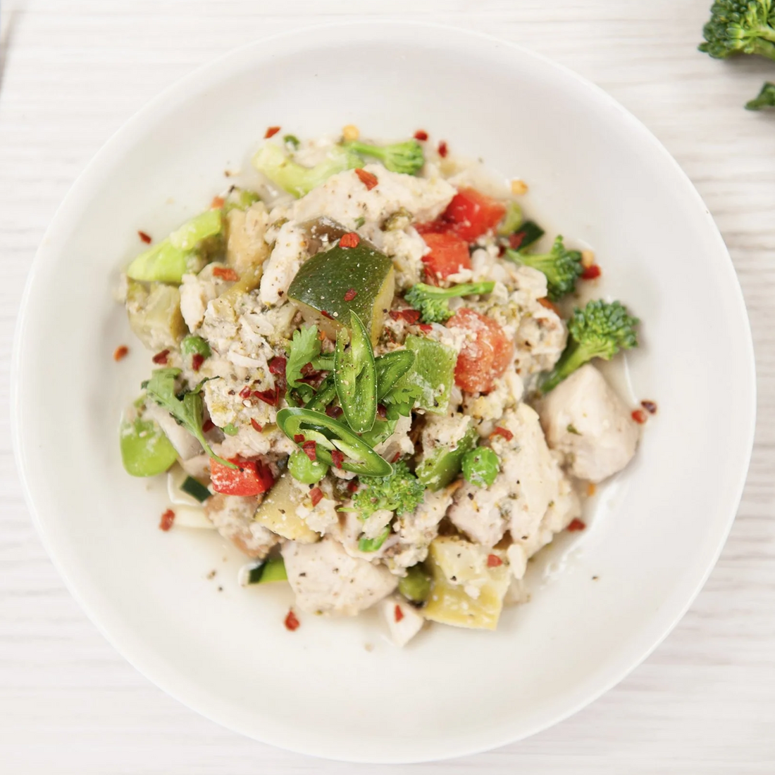 Thai Green Chicken Curry (GF) - Be Fit Food