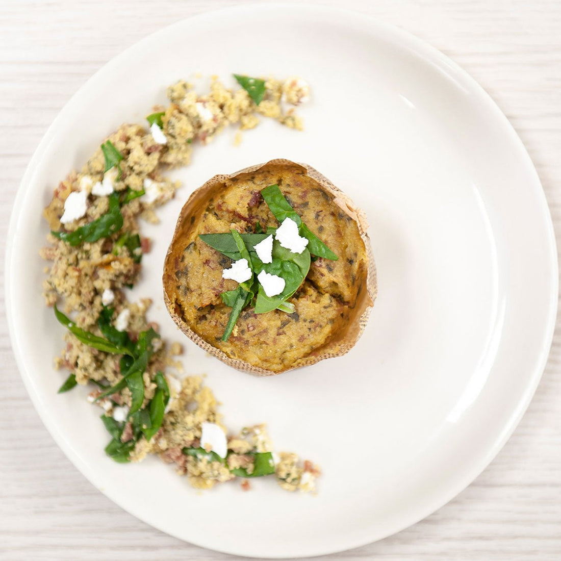 Bacon, Spinach & Fetta Protein Muffin - Be Fit Food