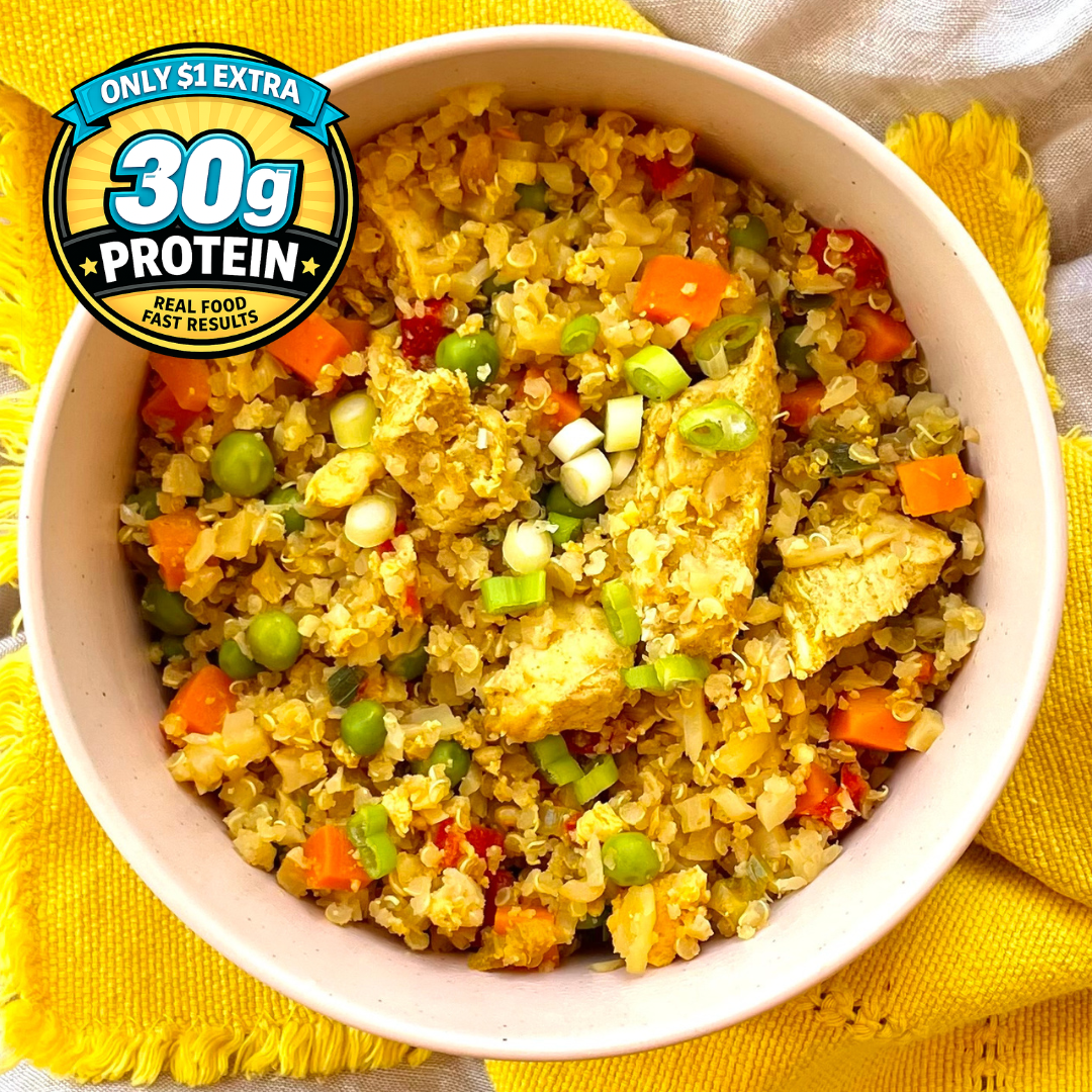 Cauliflower Fried Rice & Chicken (GF) - Be Fit Food