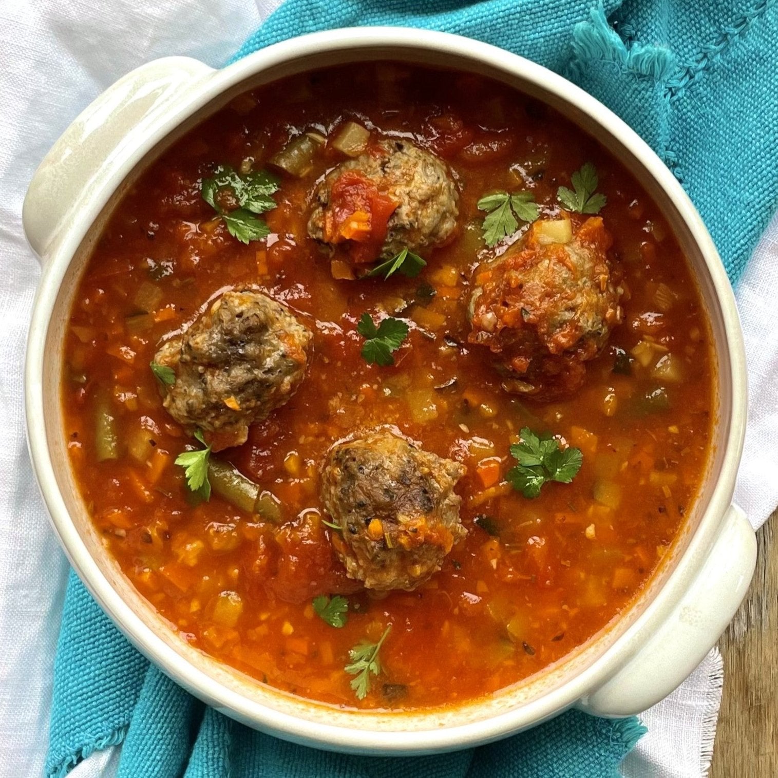 Italian Meatball Soup (GF) - Be Fit Food