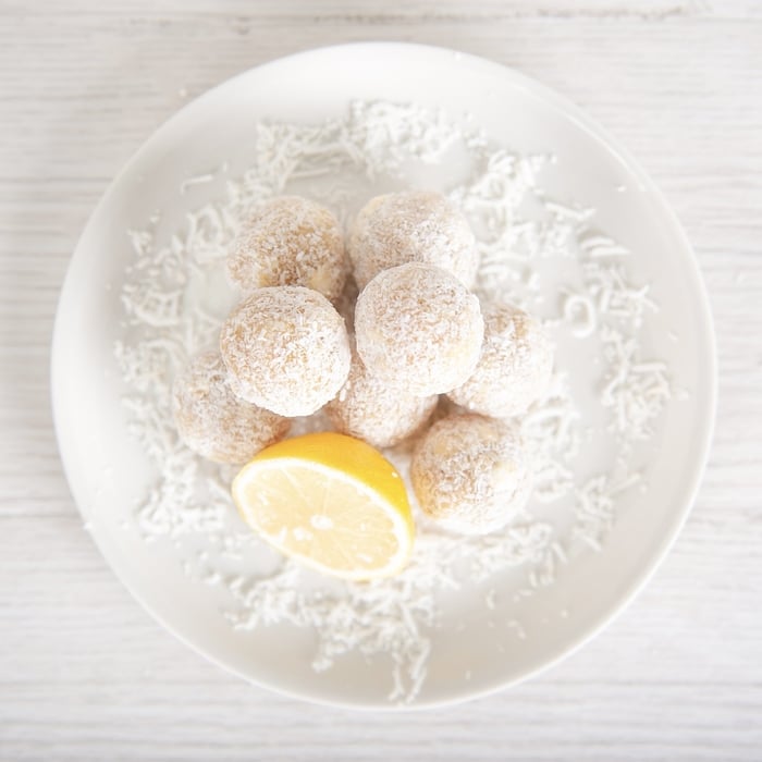 Lemon & Coconut Protein Balls - Single Serve (GF) (V) - Be Fit Food